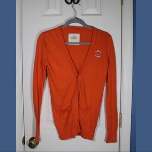 [Hollister] Orange Cardigan